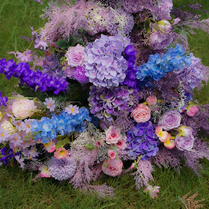 Aurora Wedding Party Background Floral Arch Decoration  Including Frame