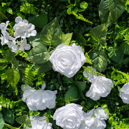 Young:Fabric Artificial rolling up curtain flower wall 8ftx8ft for wedding and event decoration  (Ready to Ship USA only)