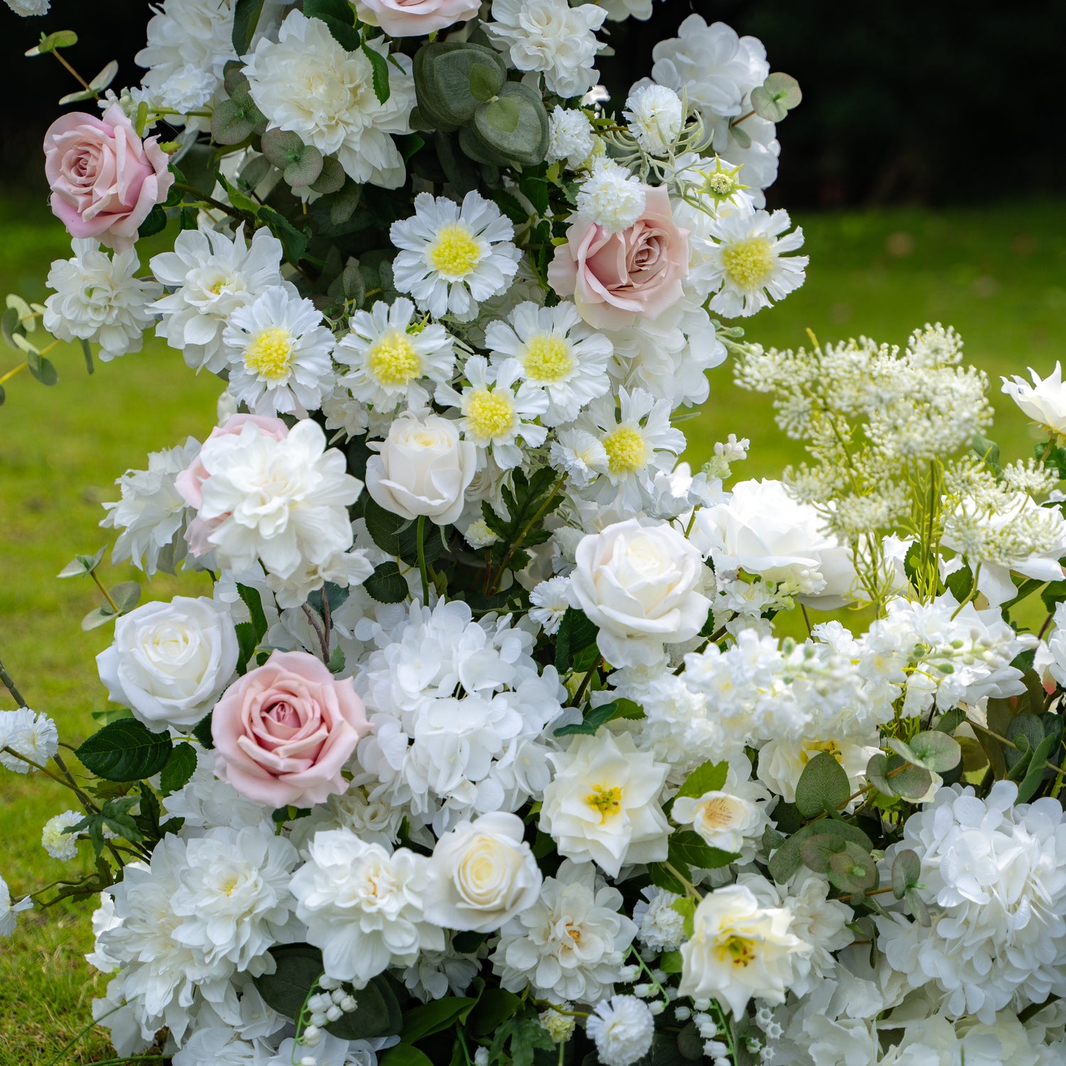 Pure : New Wedding Party Background Floral Arch Decoration  Including Frame