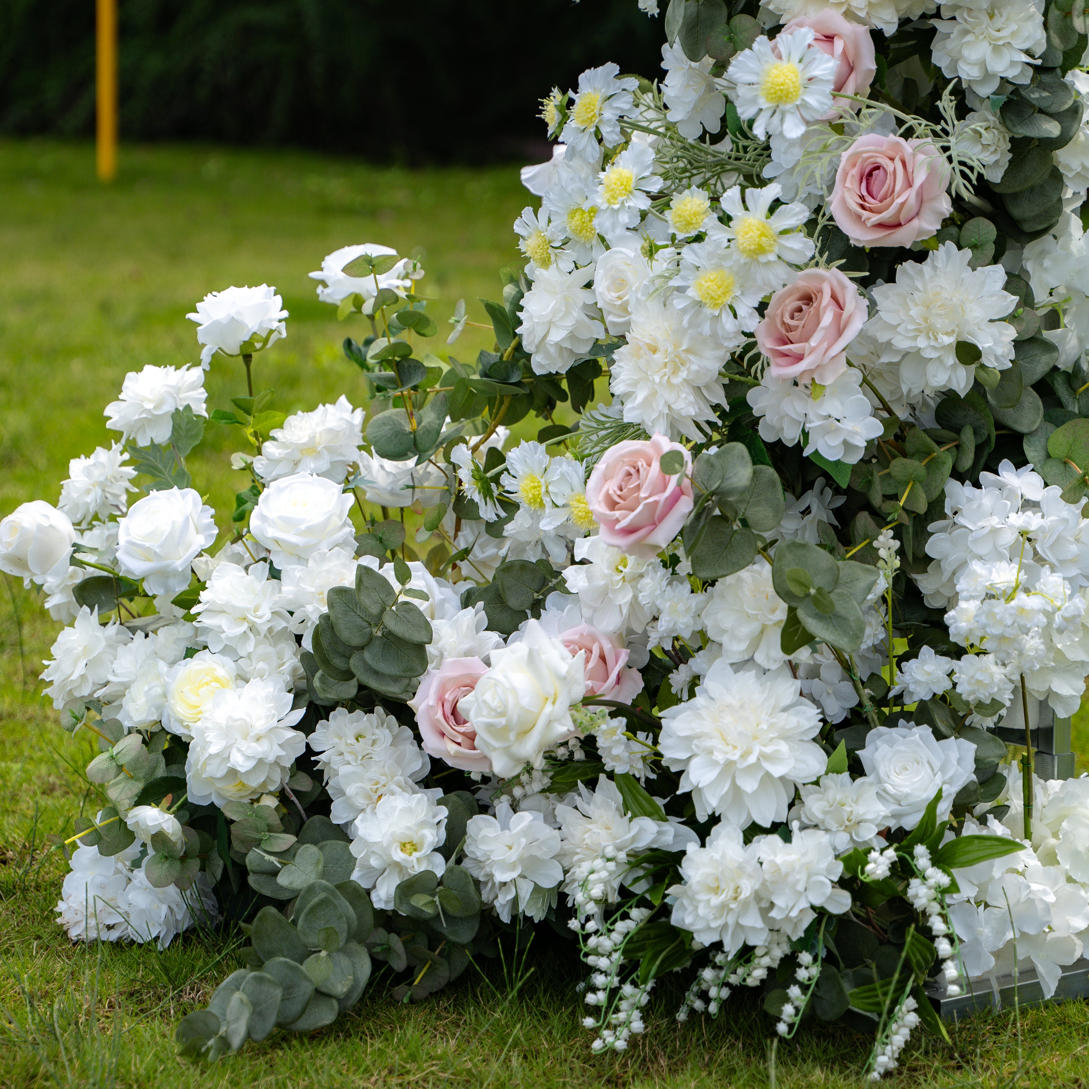 Pure : New Wedding Party Background Floral Arch Decoration  Including Frame