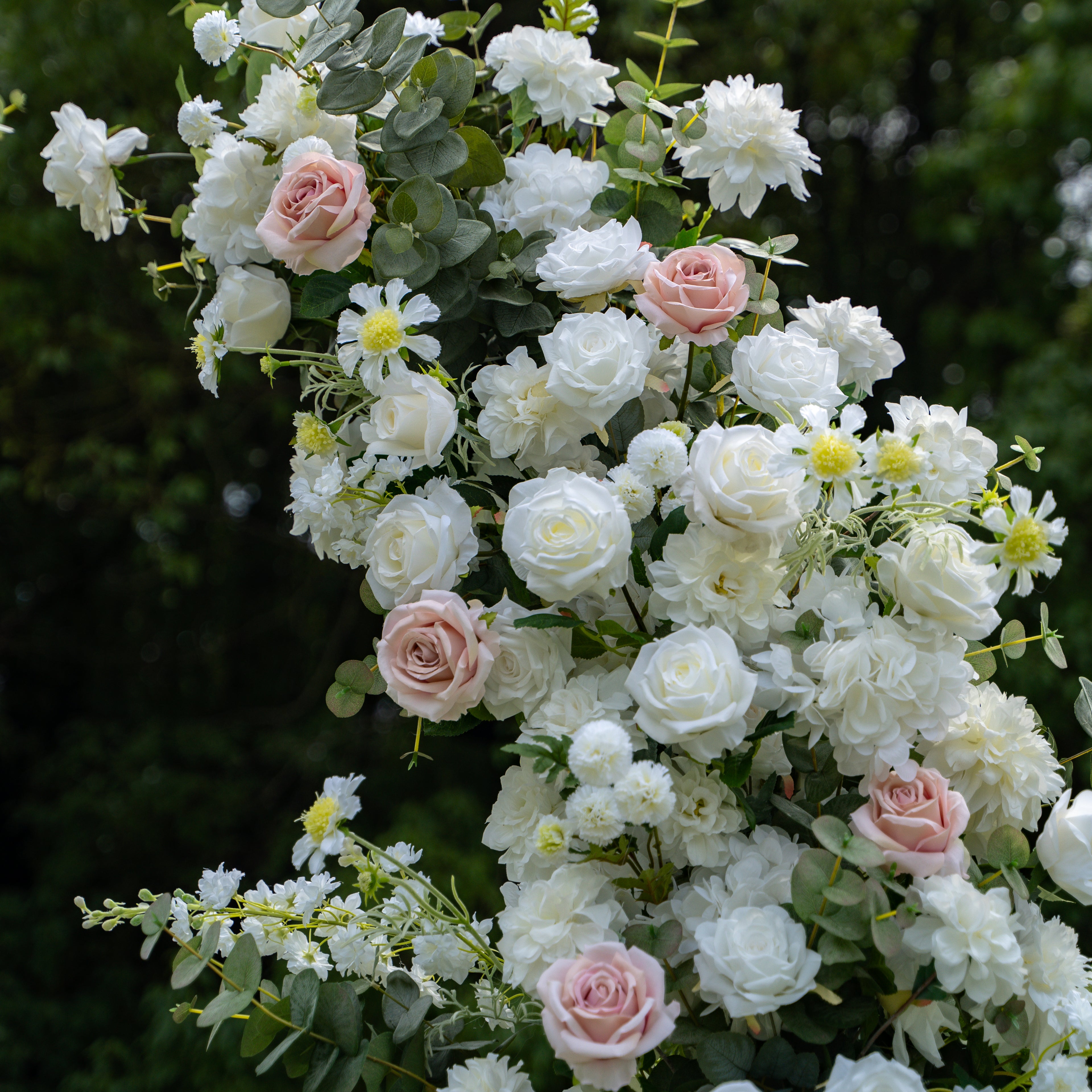 Pure : New Wedding Party Background Floral Arch Decoration  Including Frame