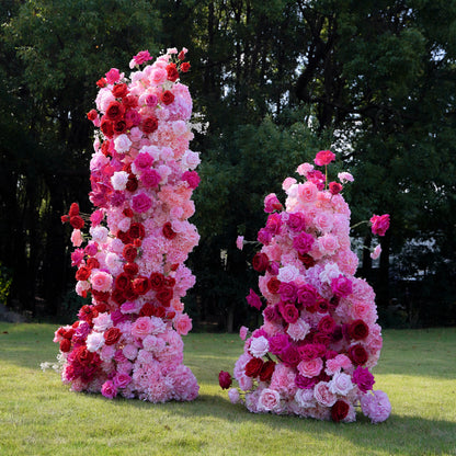 Crimson：Wedding Party Background Floral Arch Decoration Including Frame