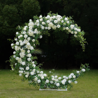 Purity  Wedding Party Background Floral Arch Decoration Including Frame