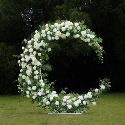 Purity  Wedding Party Background Floral Arch Decoration Including Frame