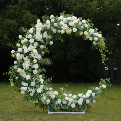 Purity  Wedding Party Background Floral Arch Decoration Including Frame