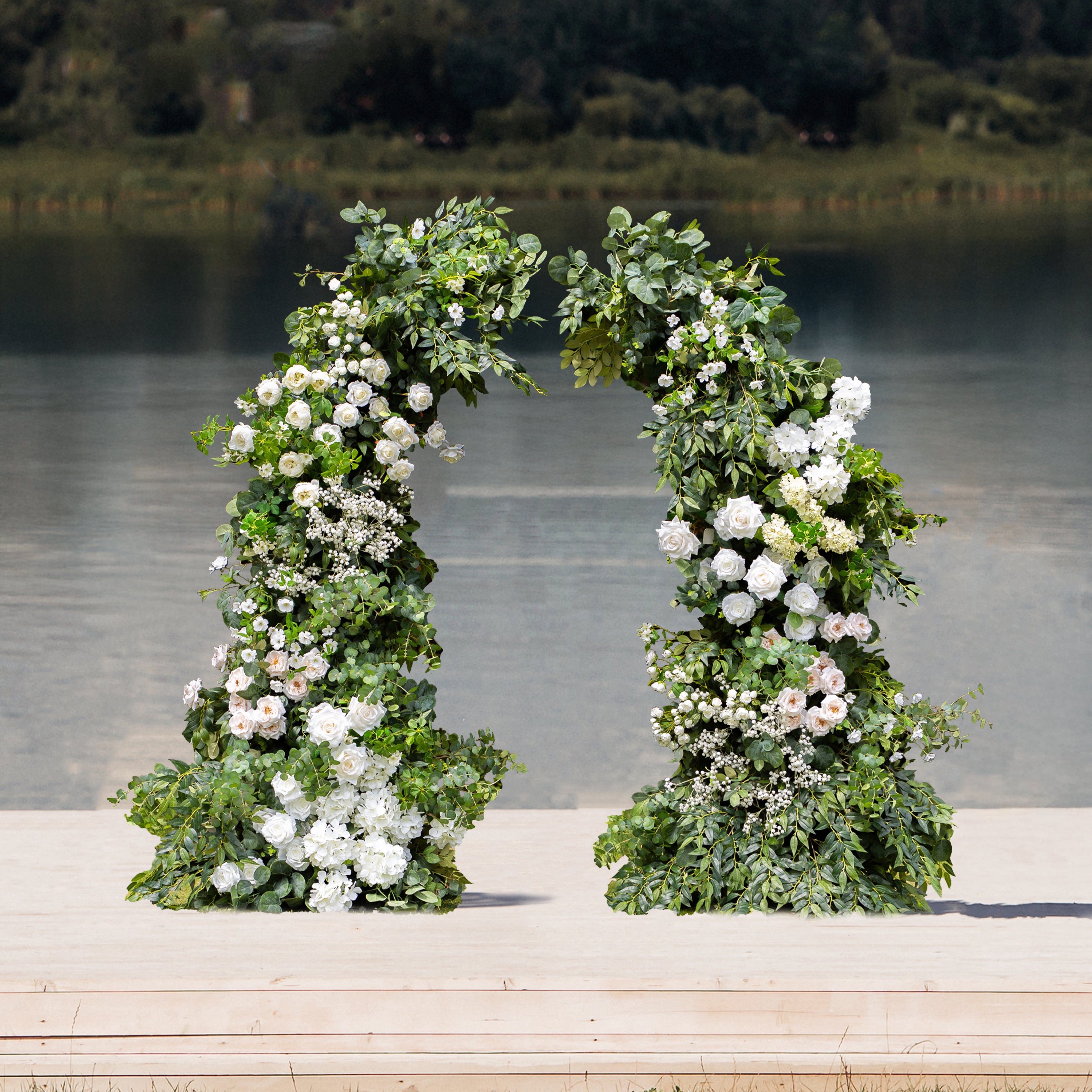Lark：Wedding Party Background Floral Arch Decoration Including Frame