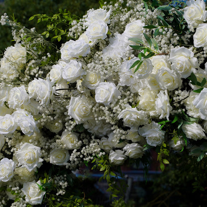Pearl：Wedding Party Background Floral Arch Decoration Including Frame