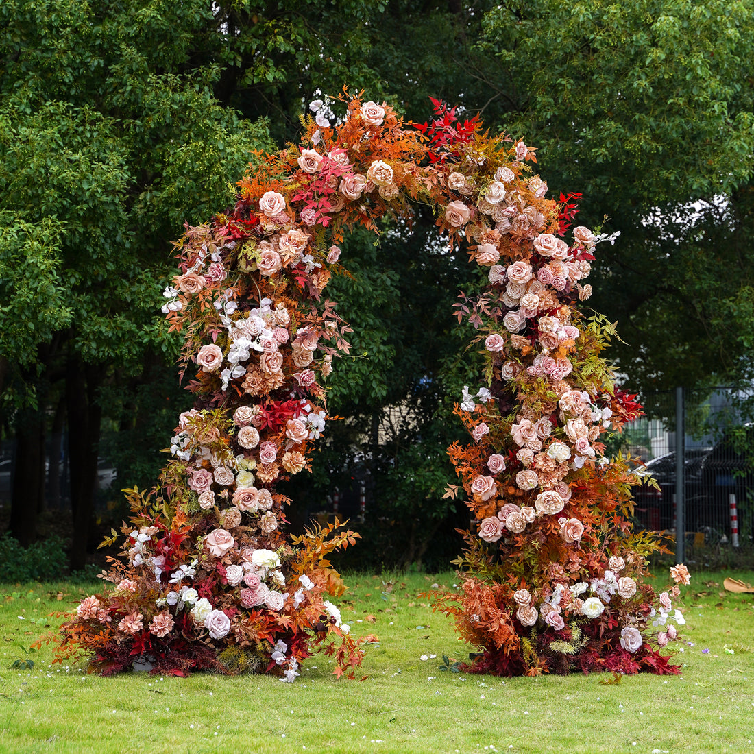 Maple  New Wedding Party Background Floral Arch Decoration Including Frame