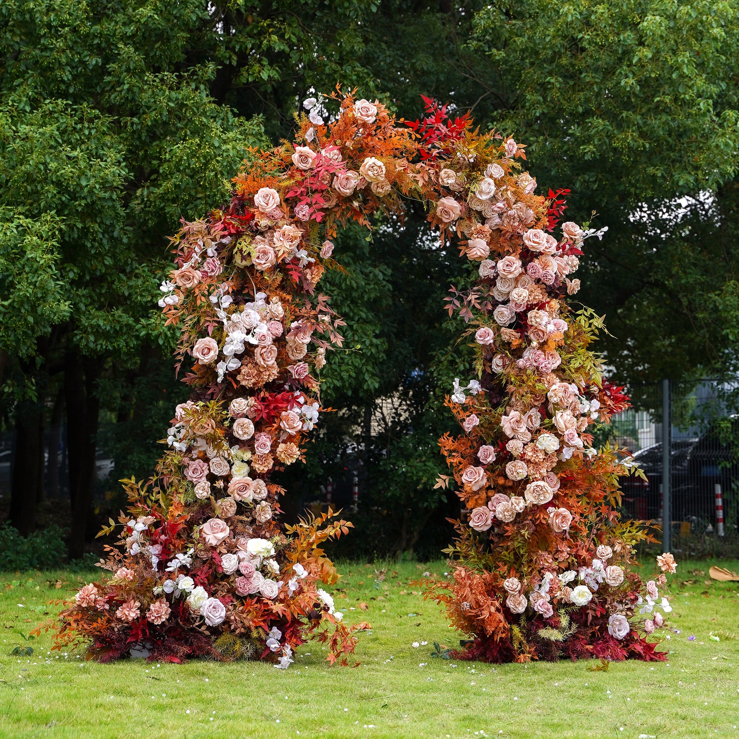 Maple  New Wedding Party Background Floral Arch Decoration Including Frame