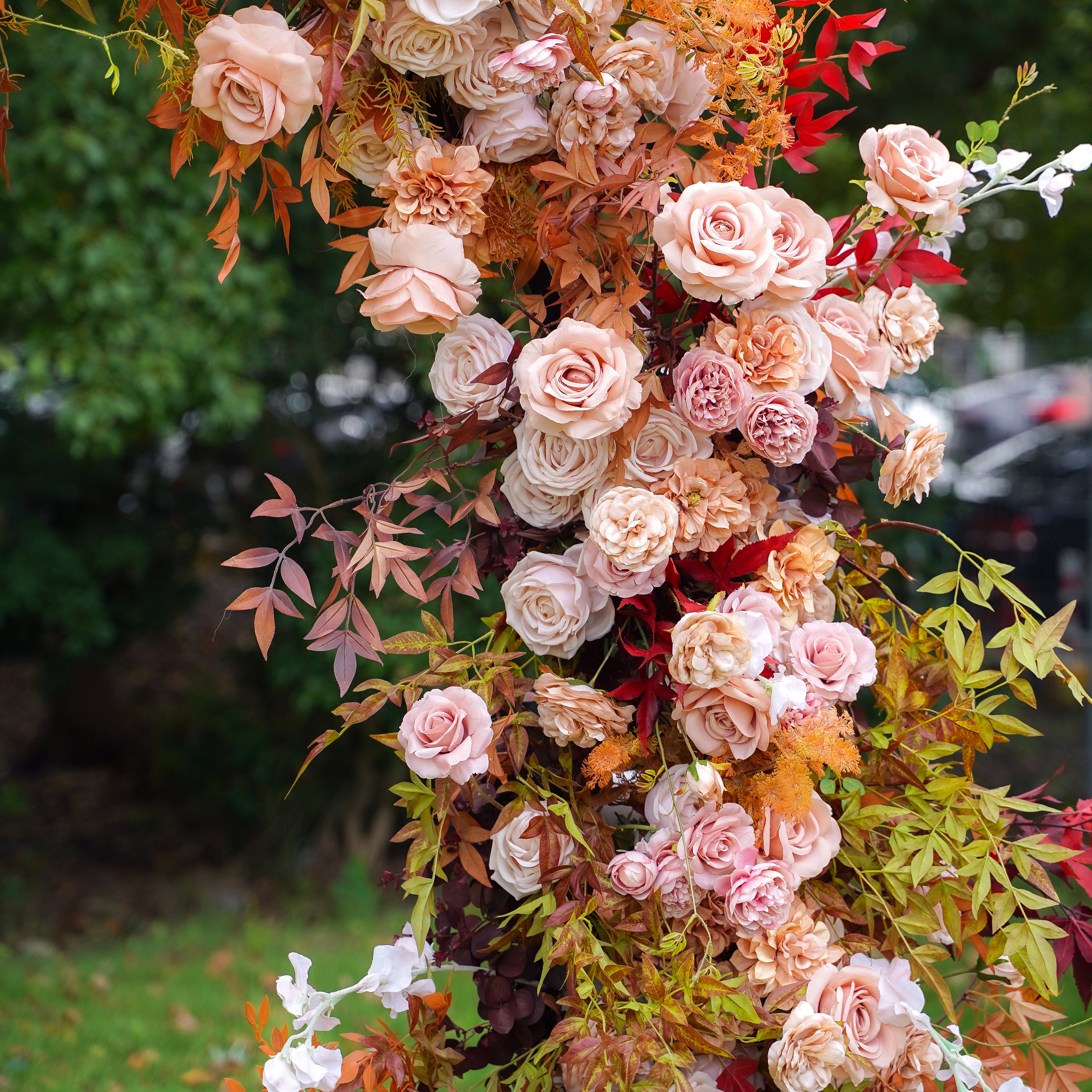 Maple  New Wedding Party Background Floral Arch Decoration Including Frame
