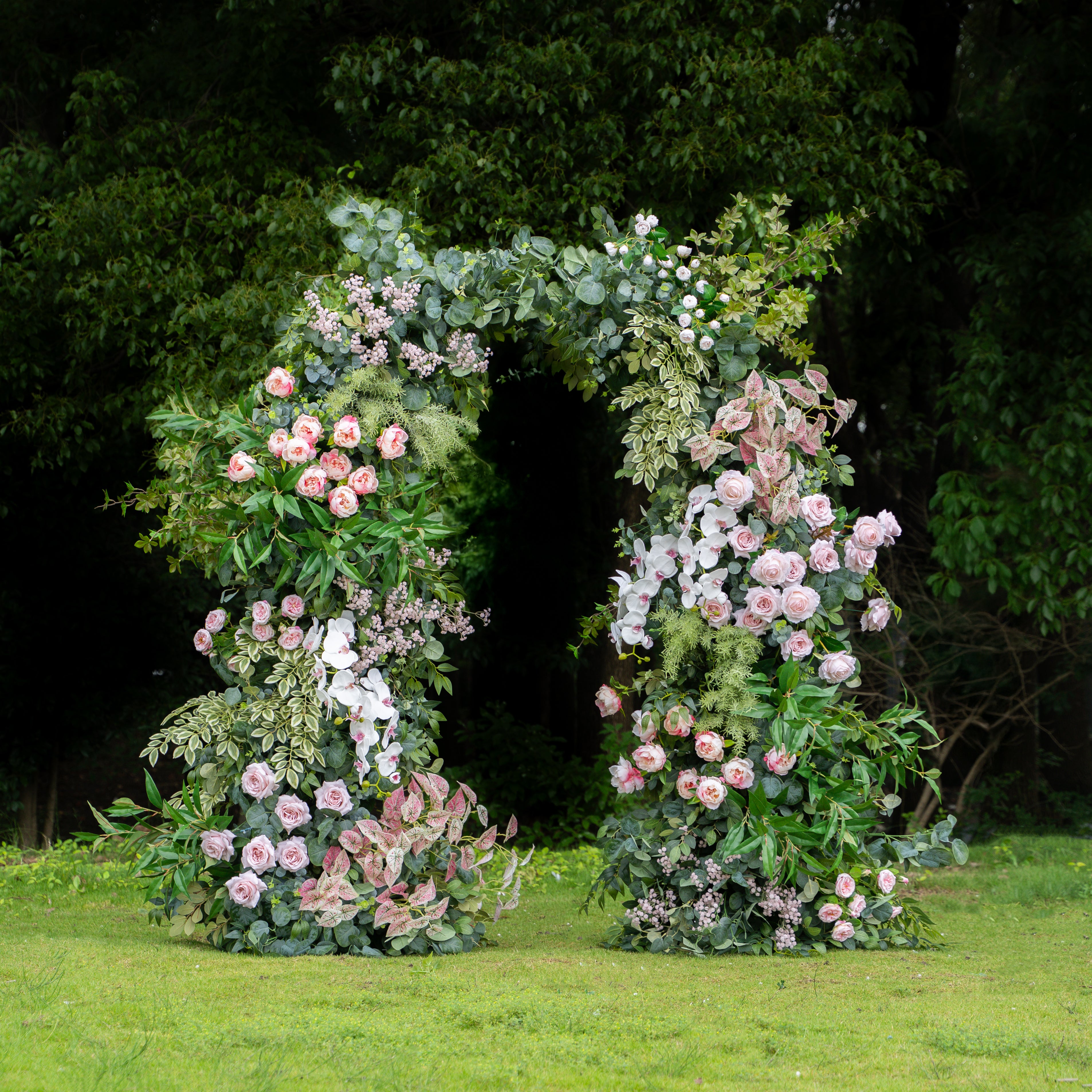 Swift：Wedding Party Background Floral Arch Decoration (Including Frame)