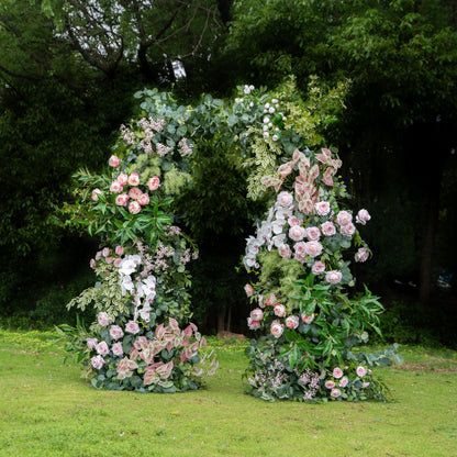 Swift：Wedding Party Background Floral Arch Decoration (Including Frame)