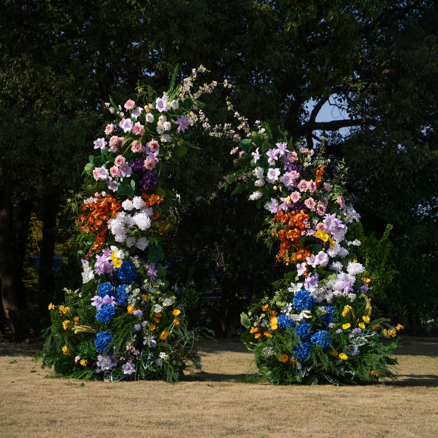 Lym ：2026 New Designed Wedding Party Background Floral Arch Decoration (Including Frame)