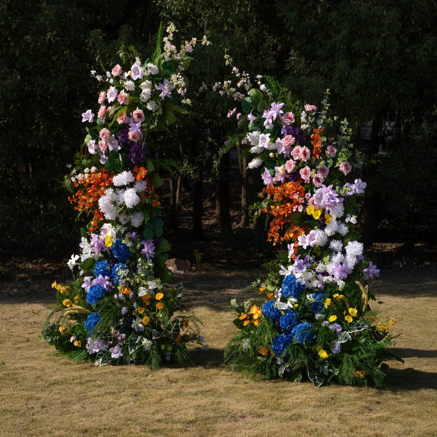 Lym ：2026 New Designed Wedding Party Background Floral Arch Decoration (Including Frame)