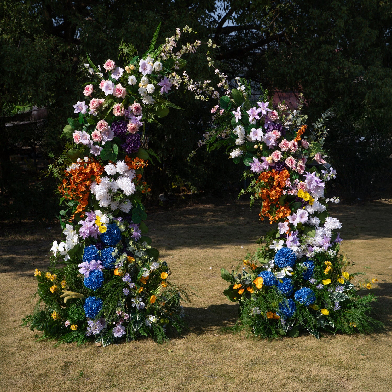 Lym ：2026 New Designed Wedding Party Background Floral Arch Decoration (Including Frame)