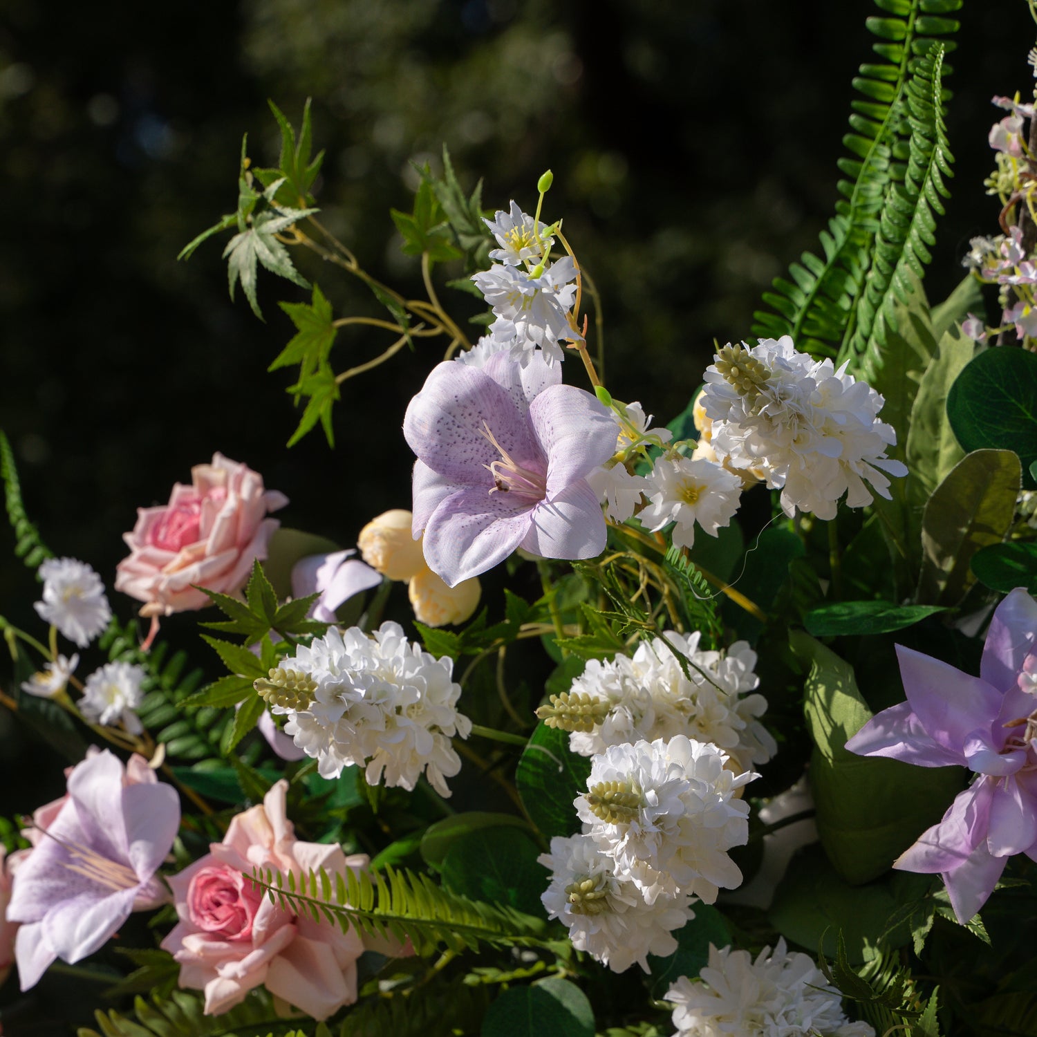 Lym ：2026 New Designed Wedding Party Background Floral Arch Decoration (Including Frame)