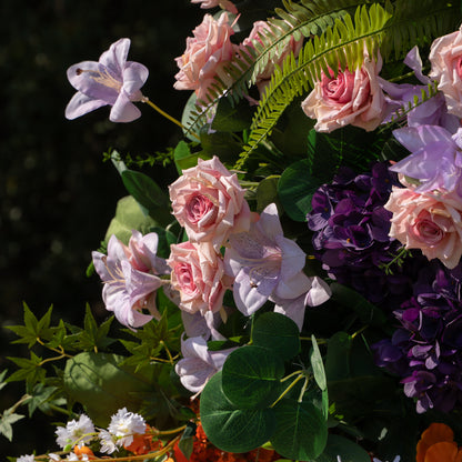 Lym ：2026 New Designed Wedding Party Background Floral Arch Decoration (Including Frame)