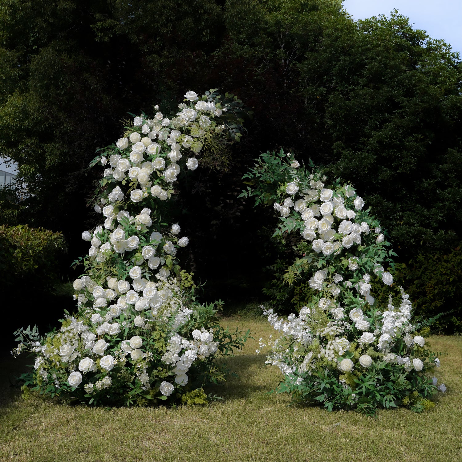Hug：Wedding Party Background Floral Arch Decoration Including Frame
