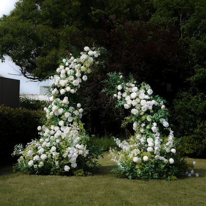 Hug：Wedding Party Background Floral Arch Decoration Including Frame