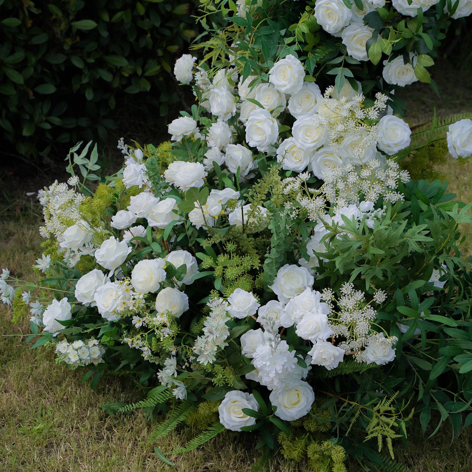 Hug：Wedding Party Background Floral Arch Decoration Including Frame