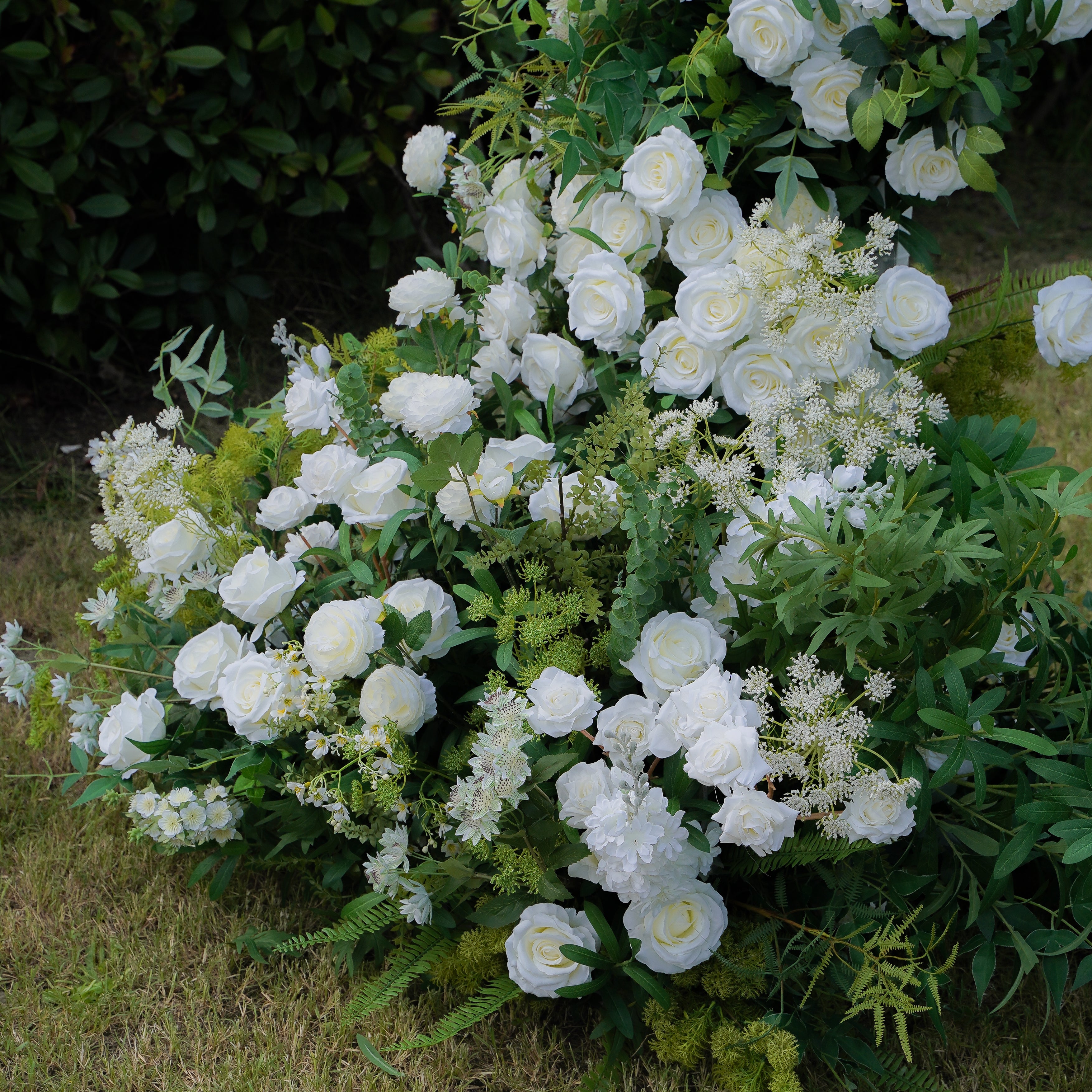 Hug：Wedding Party Background Floral Arch Decoration Including Frame