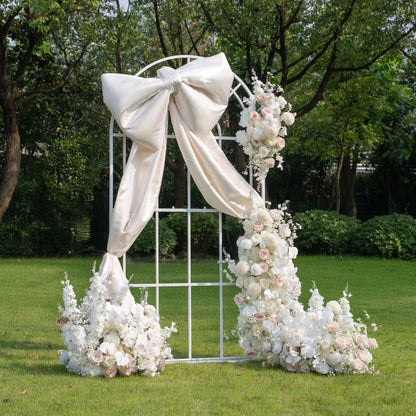Mellow Wedding Party Background Floral Arch Decoration  Including Frame