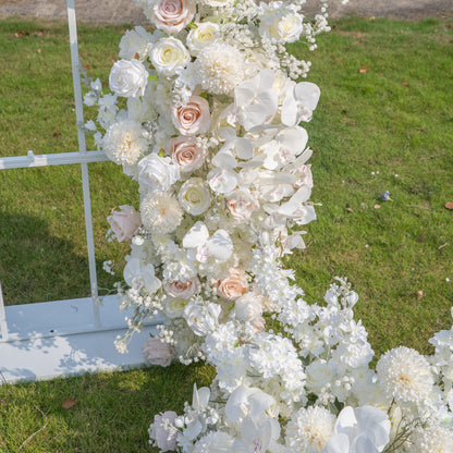 Mellow Wedding Party Background Floral Arch Decoration  Including Frame