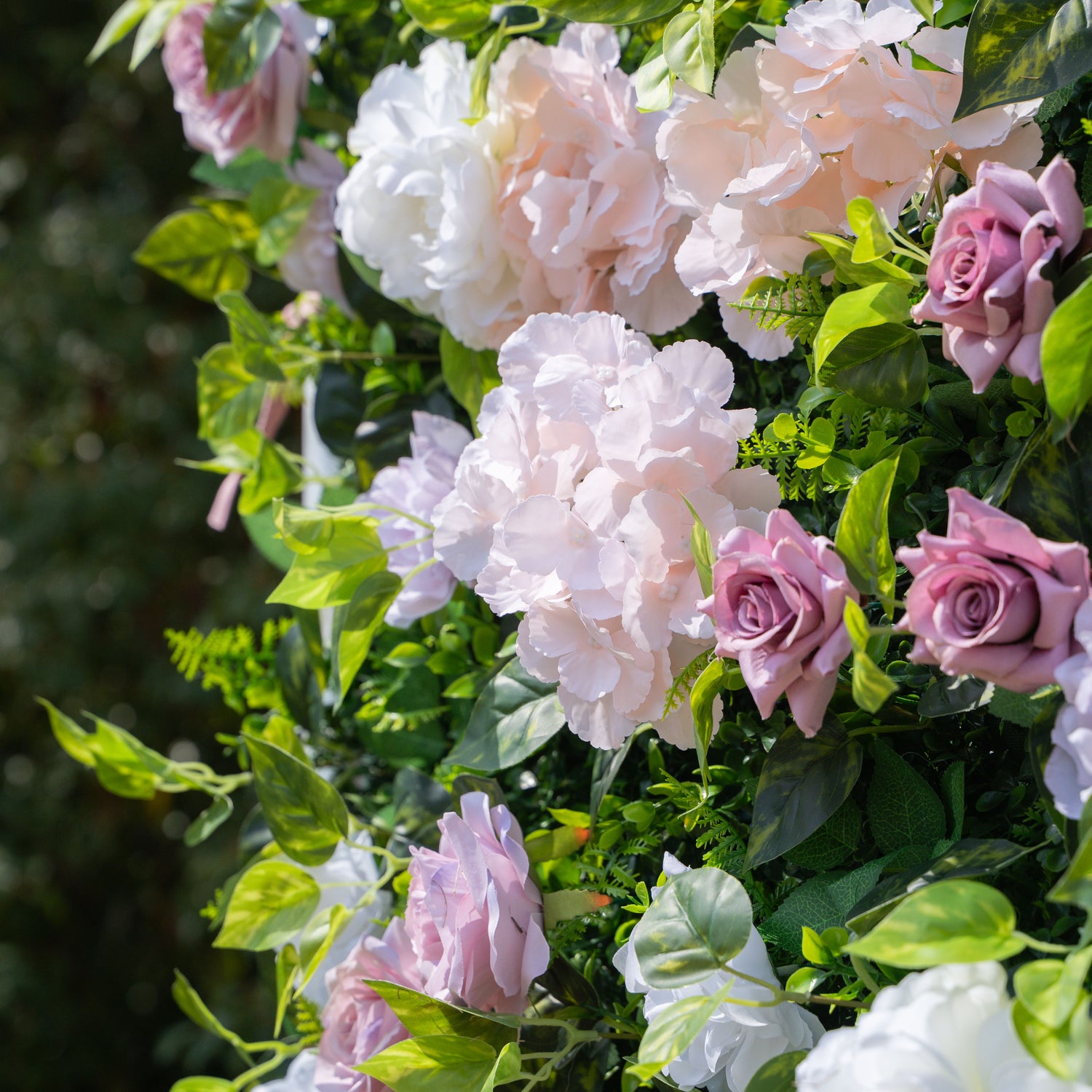 Memphis: 3D Fabric Artificial rolling up curtain flower wall 8ftx8ft for weddings and events decoration  (Ready to Ship USA only)