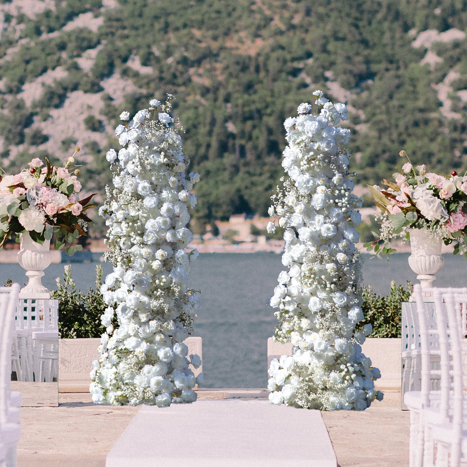 Nimue：Wedding Party Background Floral Arch Decoration Including Frame