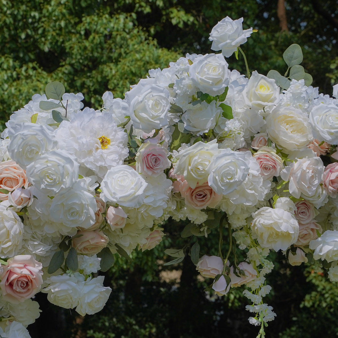 Whisper：Wedding Party Background Floral Arch Decoration Including Frame