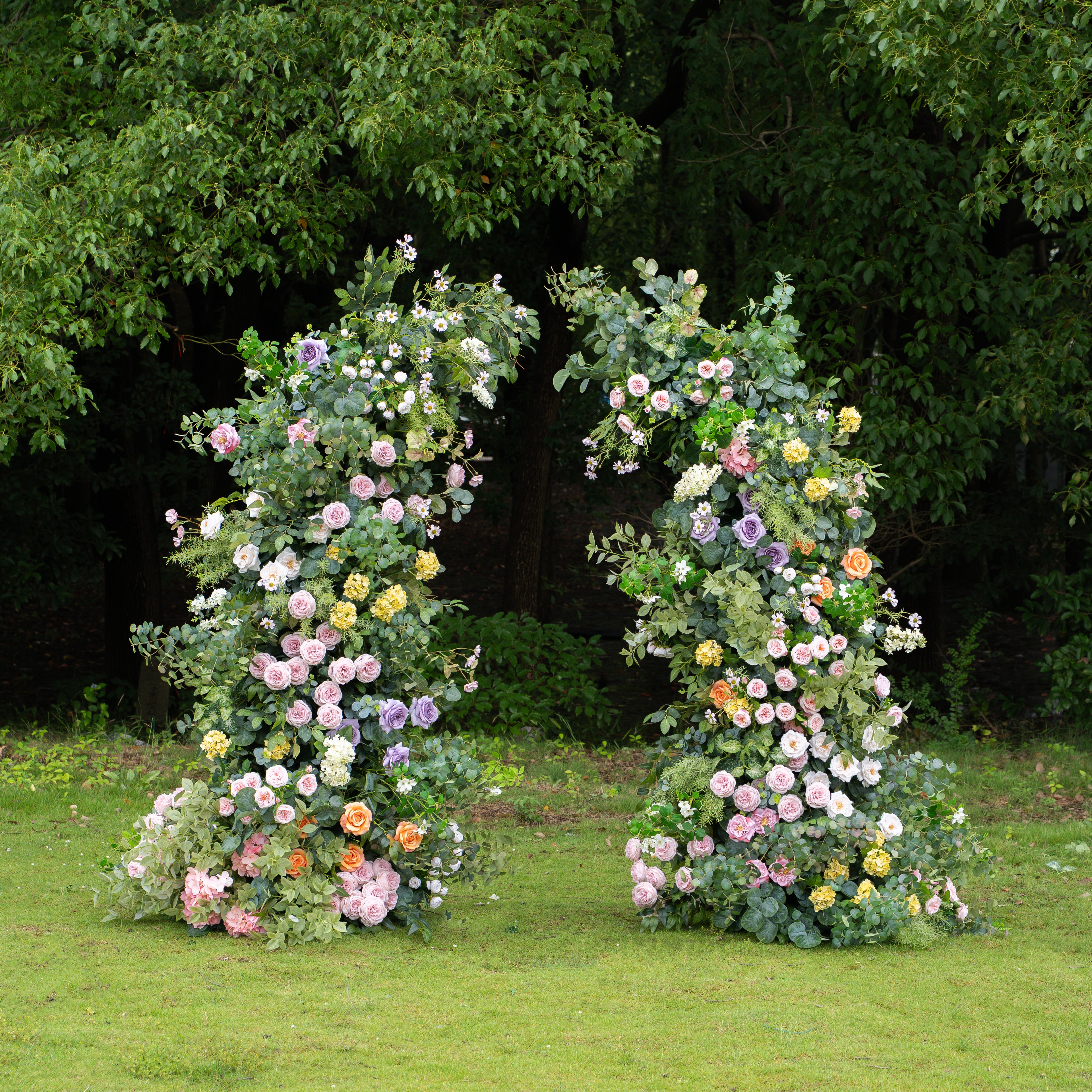 Petal：Wedding Party Background Floral Arch Decoration Including Frame