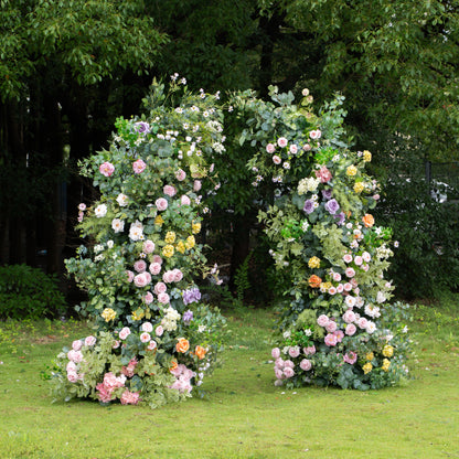 Petal：Wedding Party Background Floral Arch Decoration Including Frame