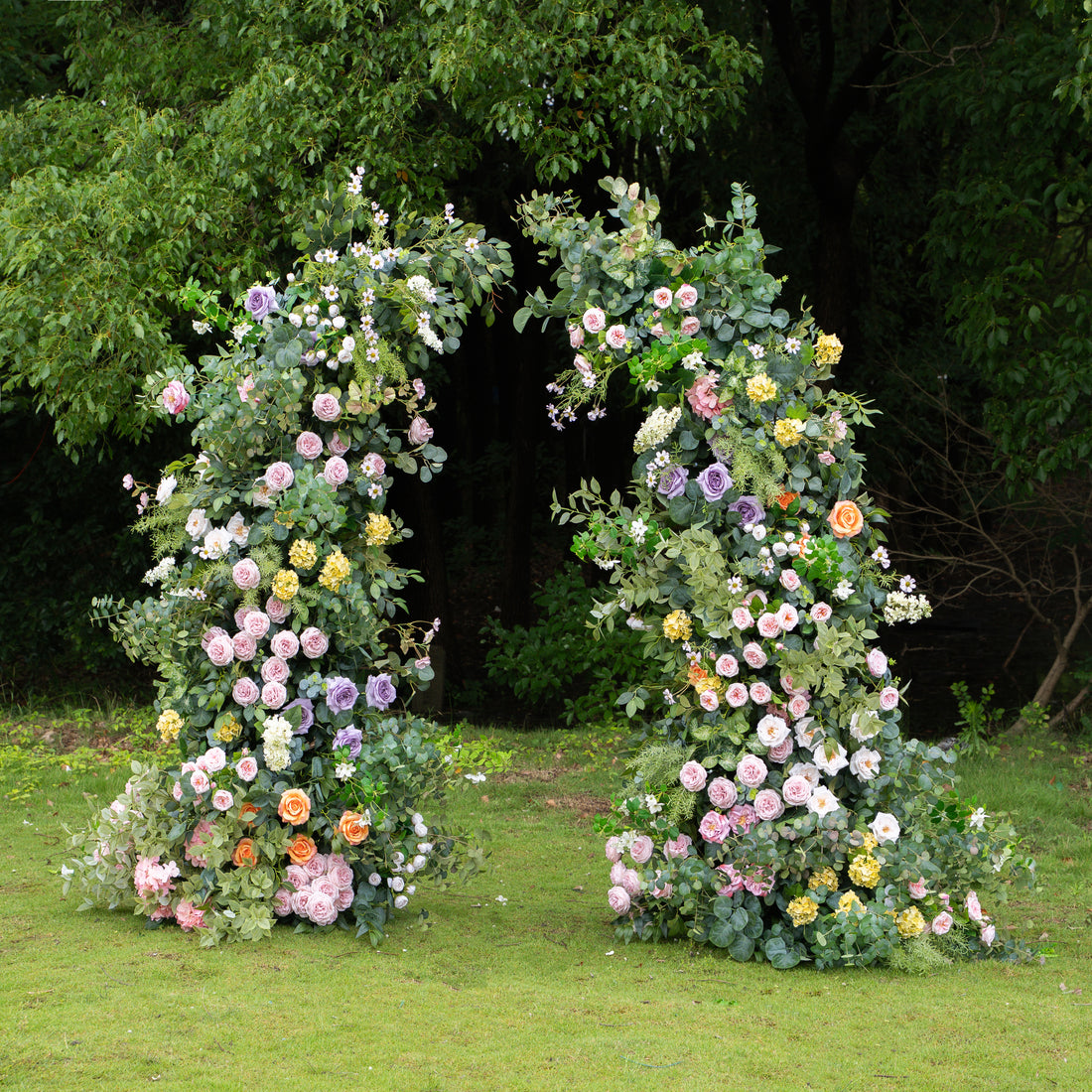 Petal：Wedding Party Background Floral Arch Decoration Including Frame