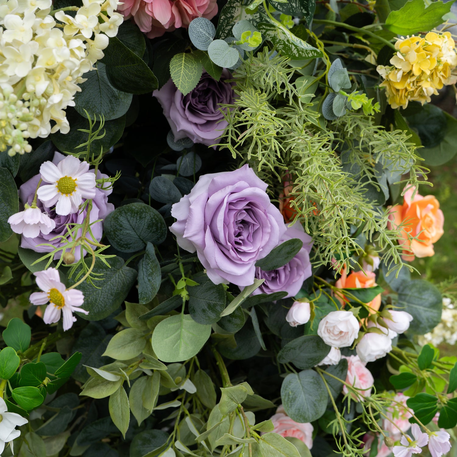 Petal：Wedding Party Background Floral Arch Decoration Including Frame