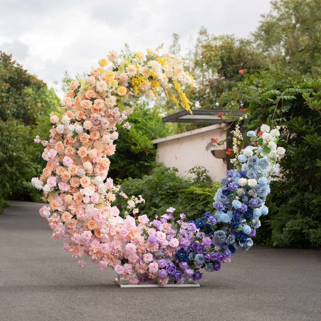 New Arrival: Candy Wedding Party Background Floral Arch Decoration  Including Frame