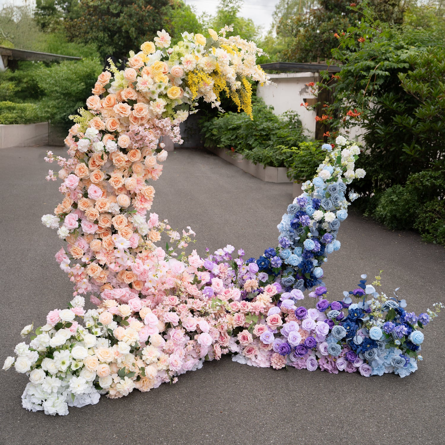 New Arrival: Candy Wedding Party Background Floral Arch Decoration  Including Frame