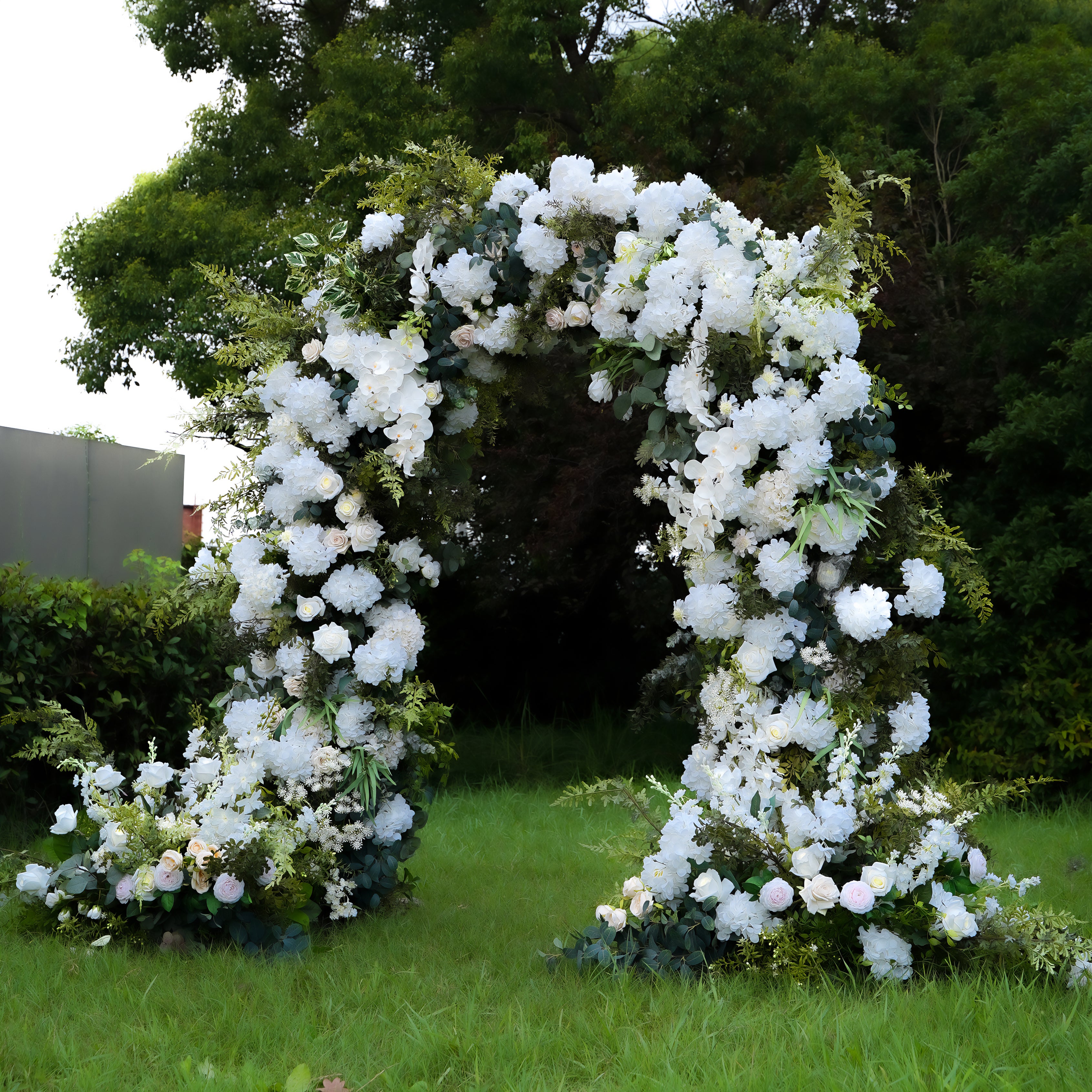 Robin 2025 ： New Wedding Party Background Floral Arch Decoration  Including Frame