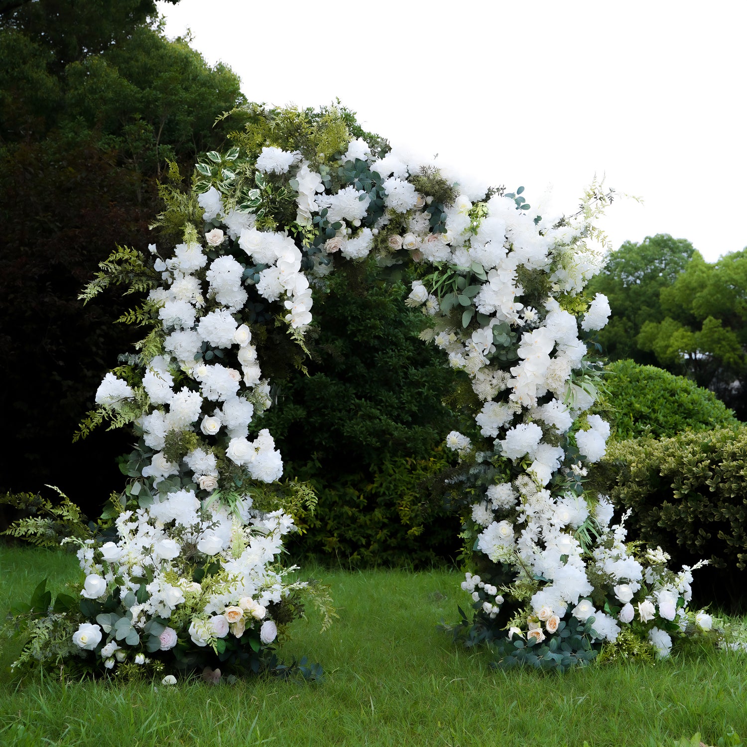 Robin 2025 ： New Wedding Party Background Floral Arch Decoration  Including Frame
