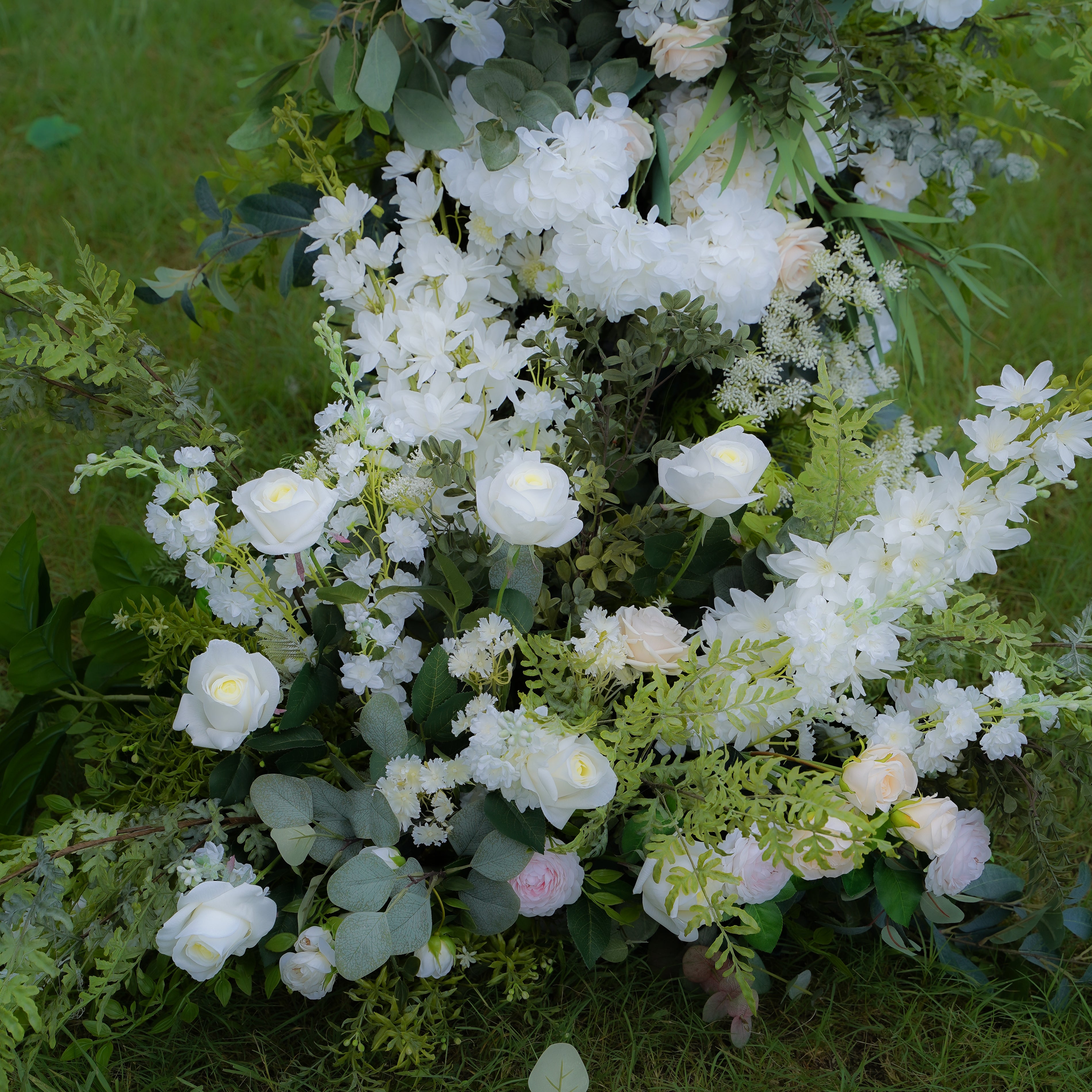 Robin 2025 ： New Wedding Party Background Floral Arch Decoration  Including Frame