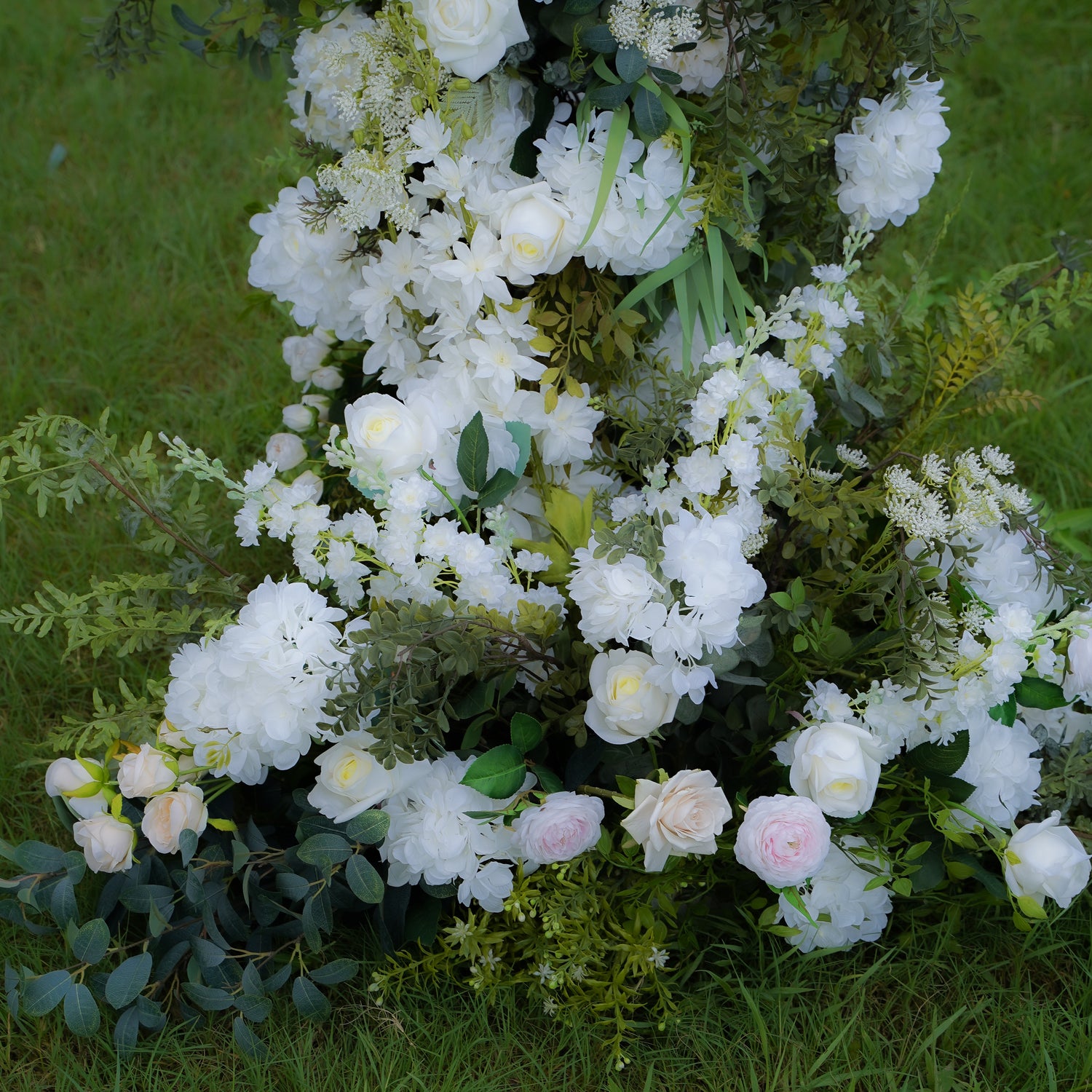 Robin 2025 ： New Wedding Party Background Floral Arch Decoration  Including Frame