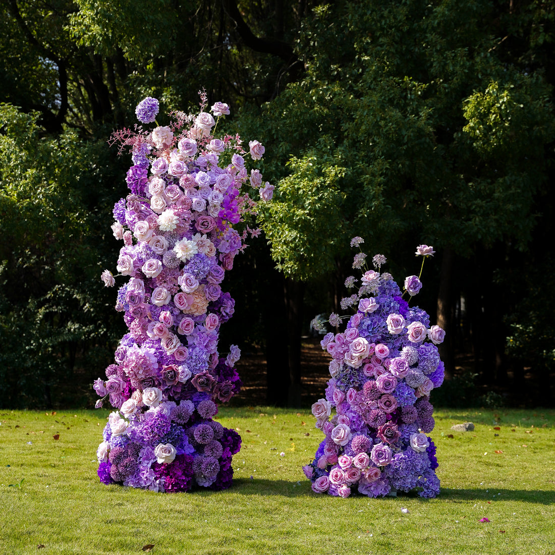 Amethyst：Wedding Party Background Floral Arch Decoration Including Frame