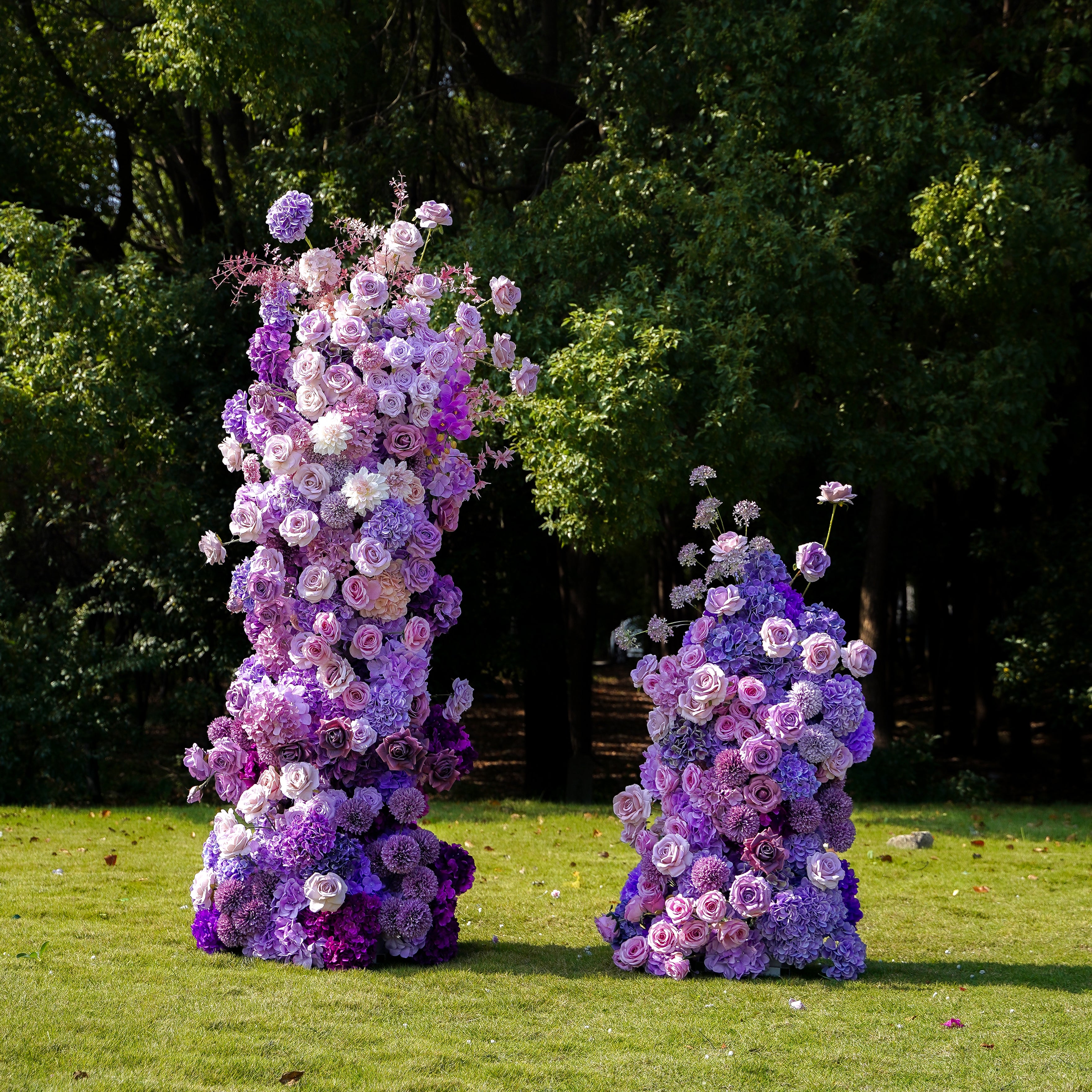 Amethyst：Wedding Party Background Floral Arch Decoration Including Frame