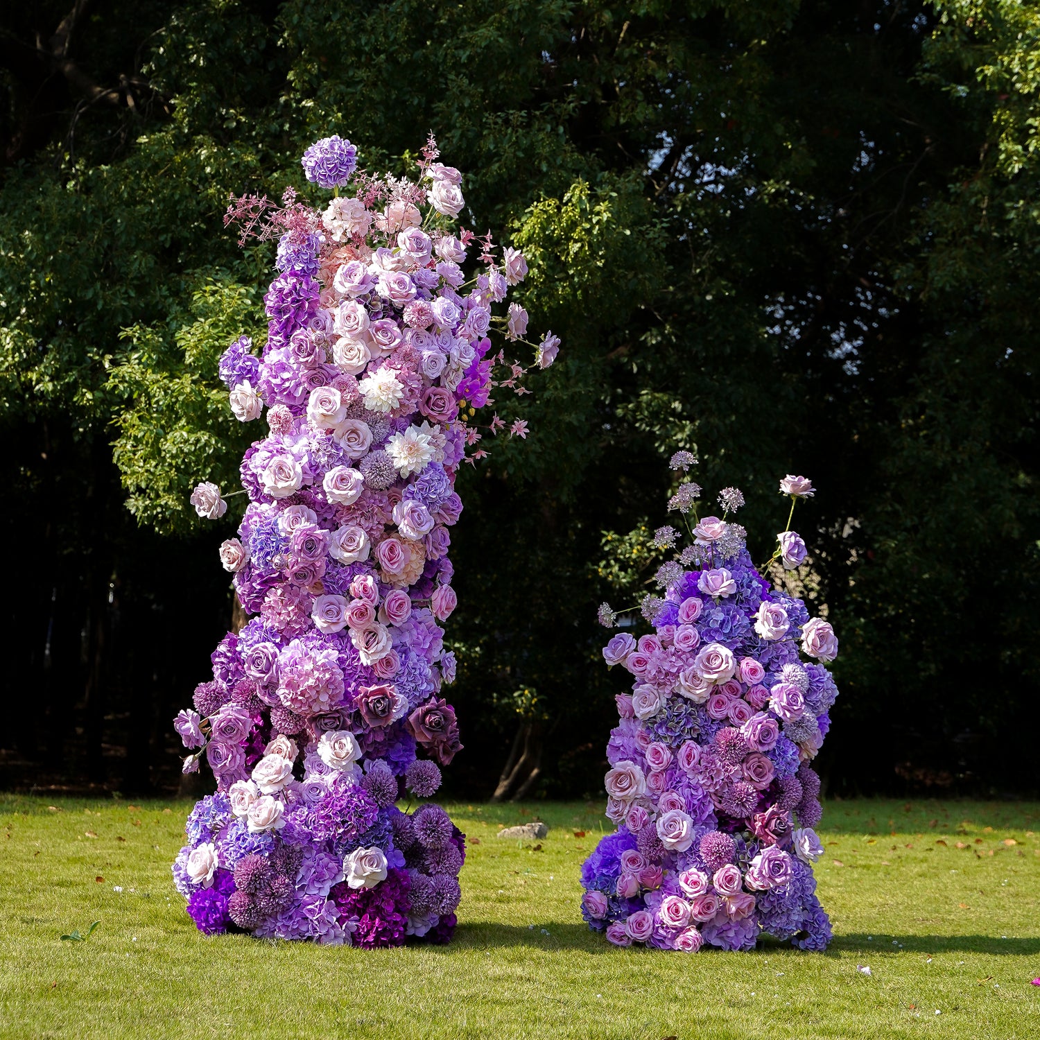 Amethyst：Wedding Party Background Floral Arch Decoration Including Frame