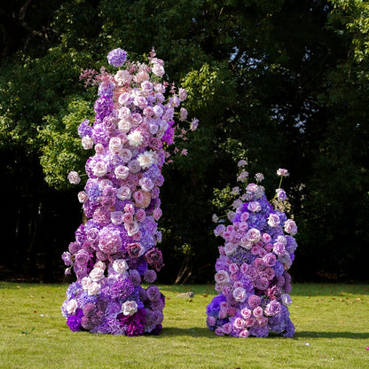 Amethyst：Wedding Party Background Floral Arch Decoration Including Frame