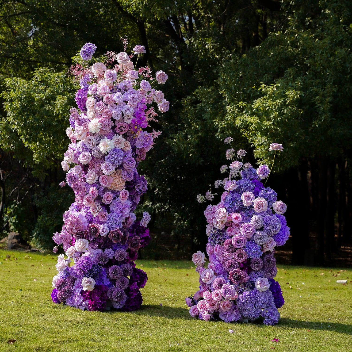Amethyst：Wedding Party Background Floral Arch Decoration Including Frame