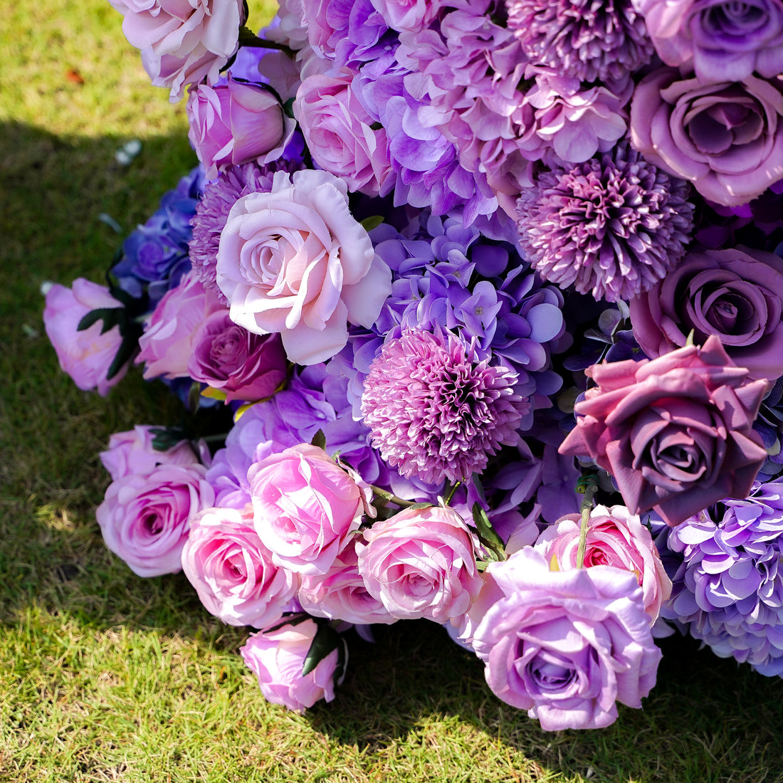 Amethyst：Wedding Party Background Floral Arch Decoration Including Frame