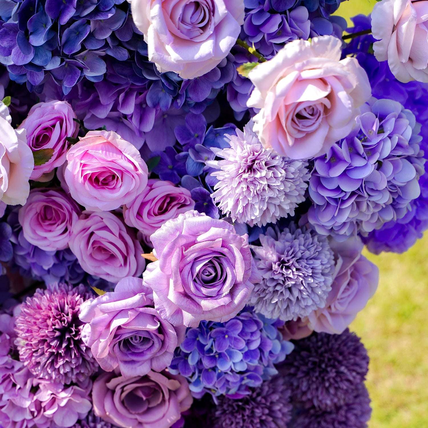 Amethyst：Wedding Party Background Floral Arch Decoration Including Frame