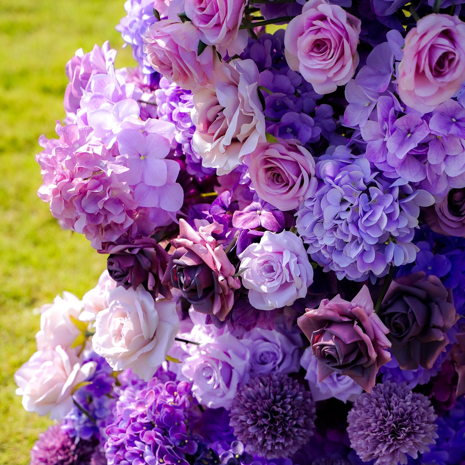 Amethyst：Wedding Party Background Floral Arch Decoration Including Frame