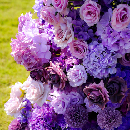 Amethyst：Wedding Party Background Floral Arch Decoration Including Frame