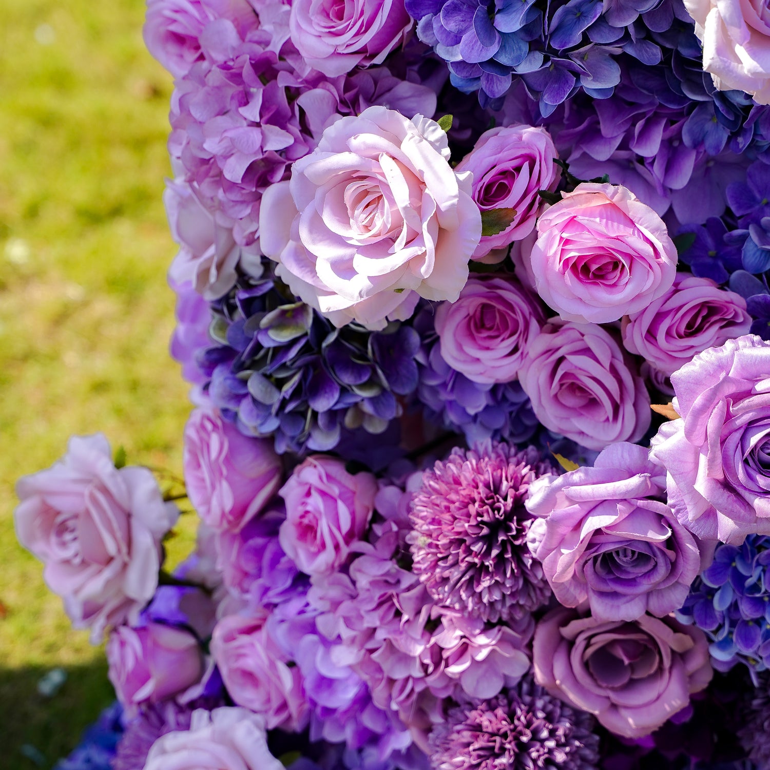 Amethyst：Wedding Party Background Floral Arch Decoration Including Frame